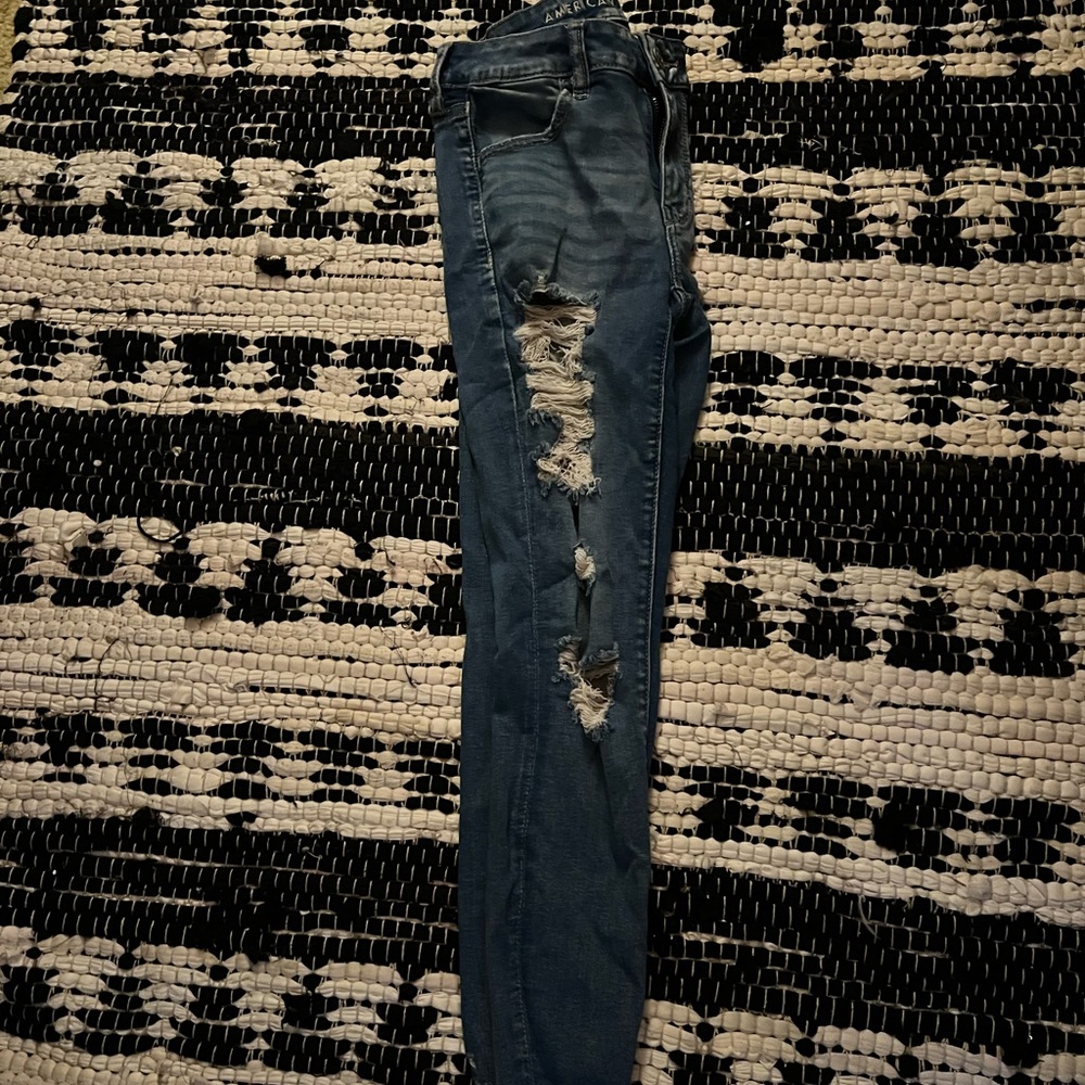 Ripped American eagle jeans